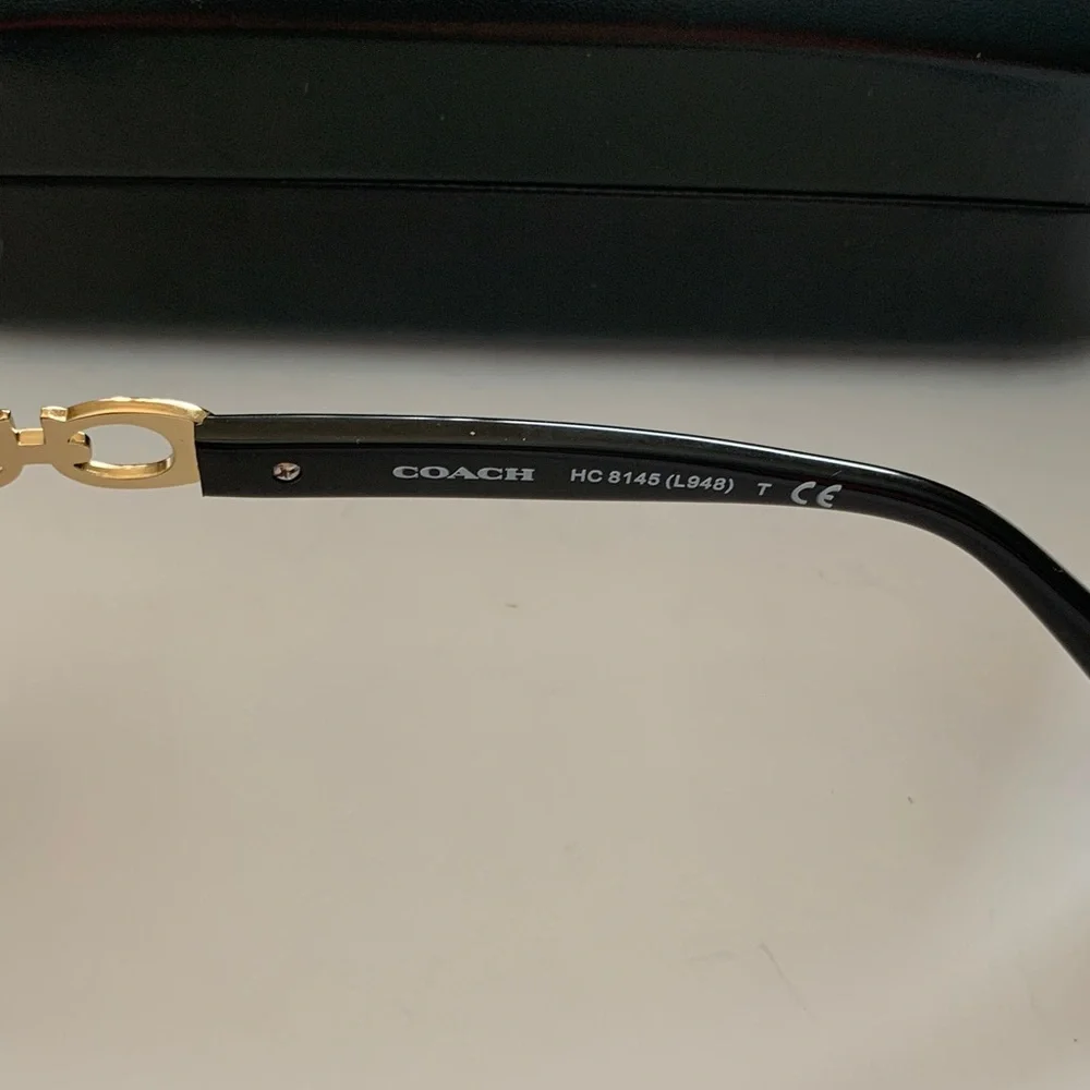 Modern Stylish Coach Black Oversized Sunglasses for Women.